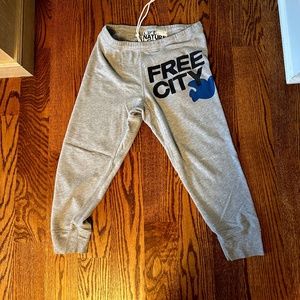 FreeCity 3/4 Sweats in Heather Gray